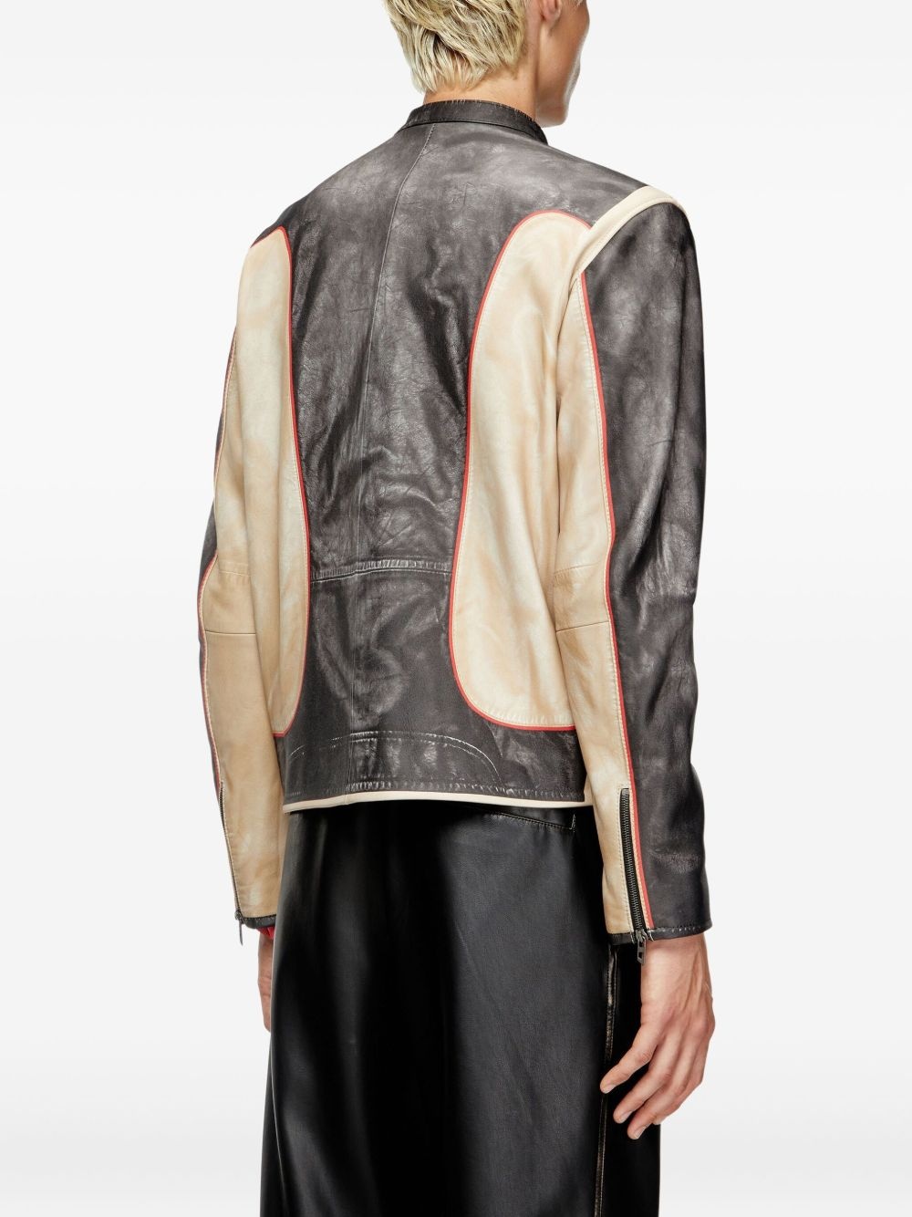 L-Evert leather biker jacket - 4