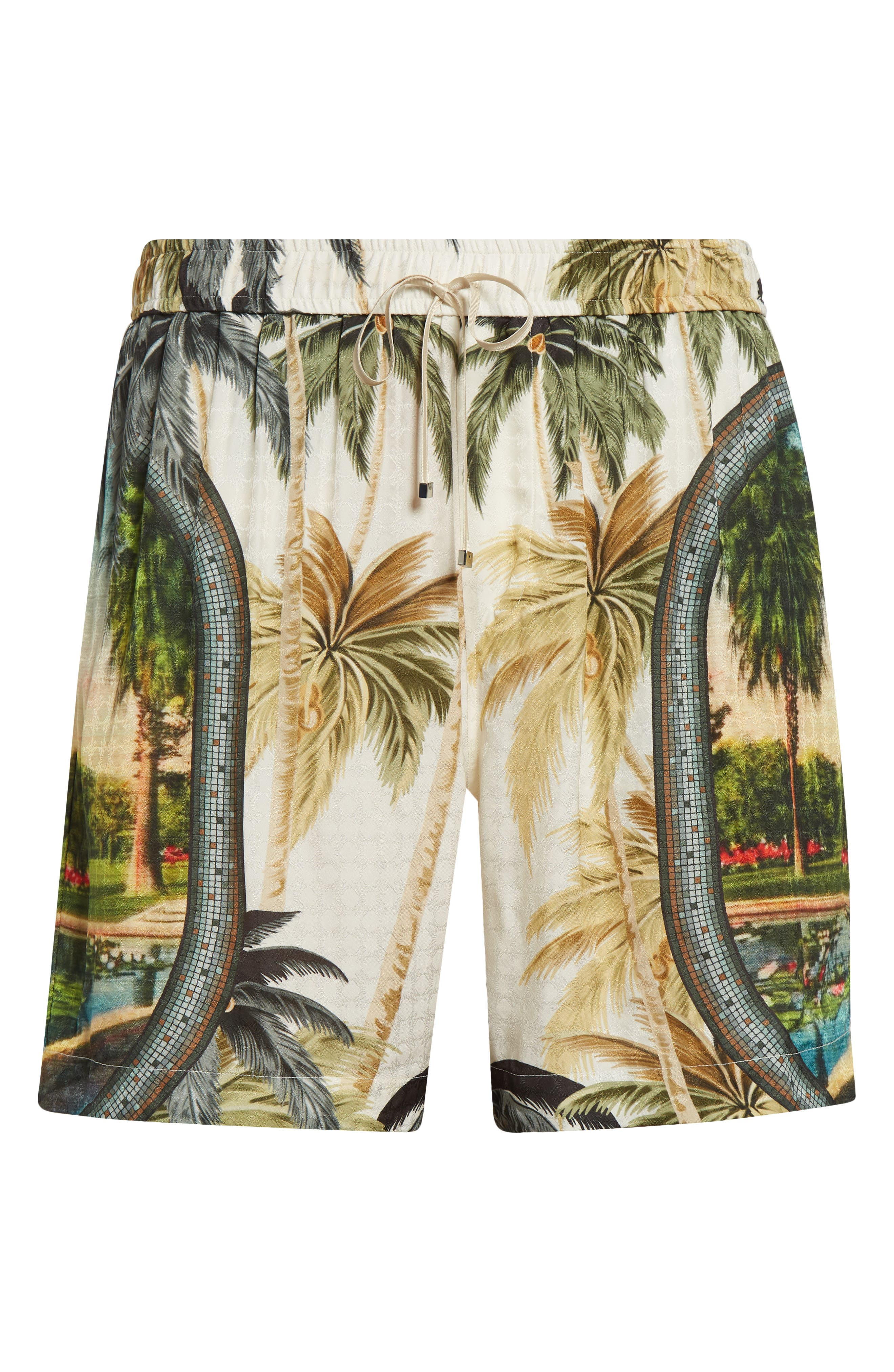 AMIRI Paradise Print Shorts in Green/White Multi at Nordstrom - 6