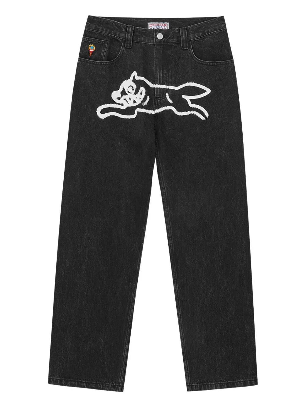 RUNNING DOG GRAPHIC-PRINTED JEANS - 1
