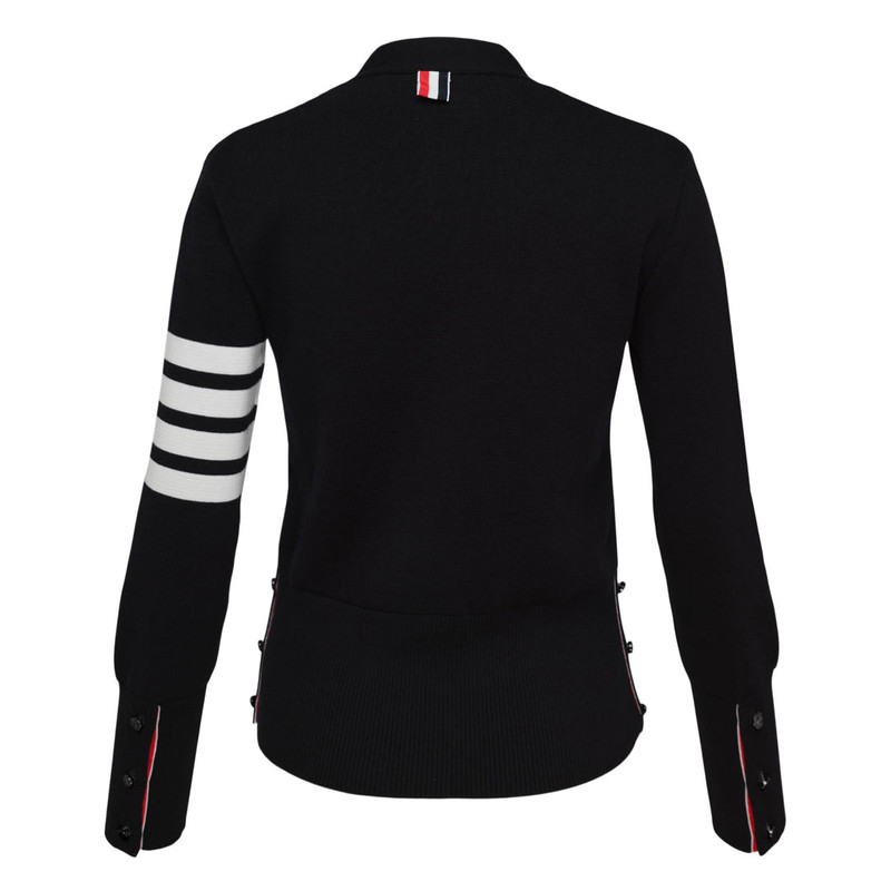 Thom Browne Milano Stitch V-Neck Cardigan outlook