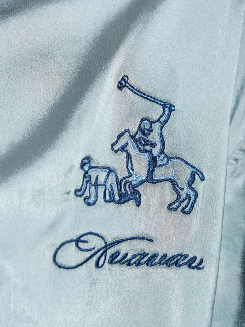 logo-embroidered shirt 5