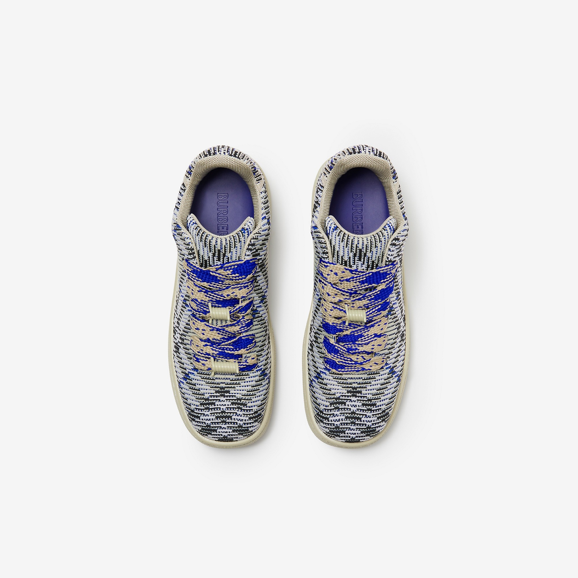 Check Knit Box Sneakers - 5