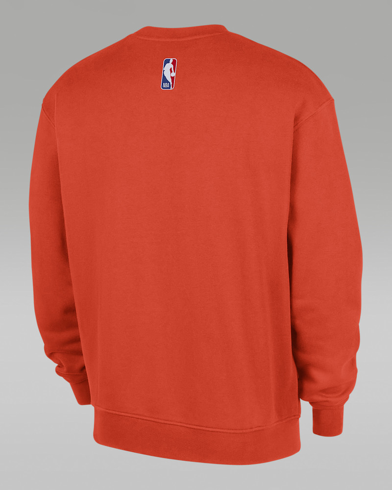 Jordan Oklahoma City Thunder Statement Essentials Men's Jordan NBA Fleece Crew-Neck Sweatshirt outlook