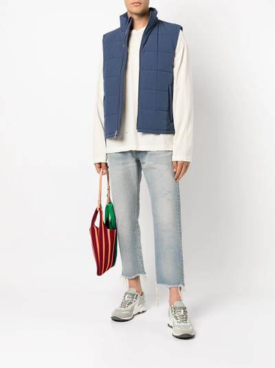 John Elliott zip-up puffer vest outlook