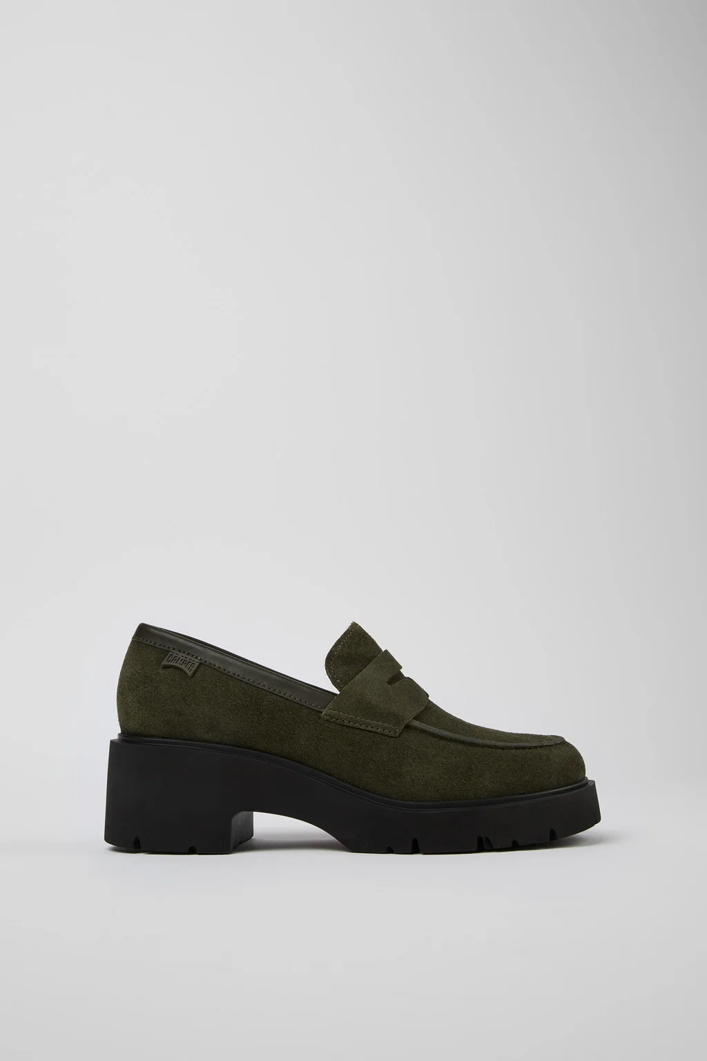 Milah Green nubuck loafers for women - 1