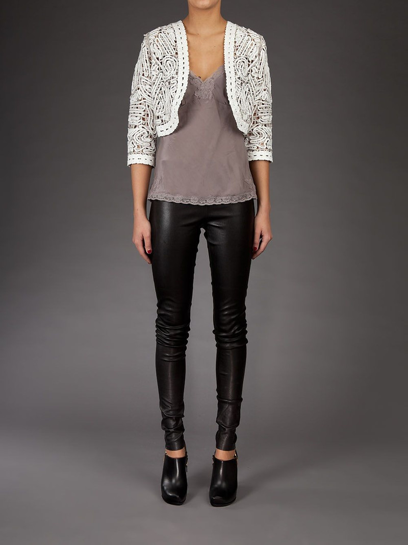 Oscar de la Renta cotton bolero outlook