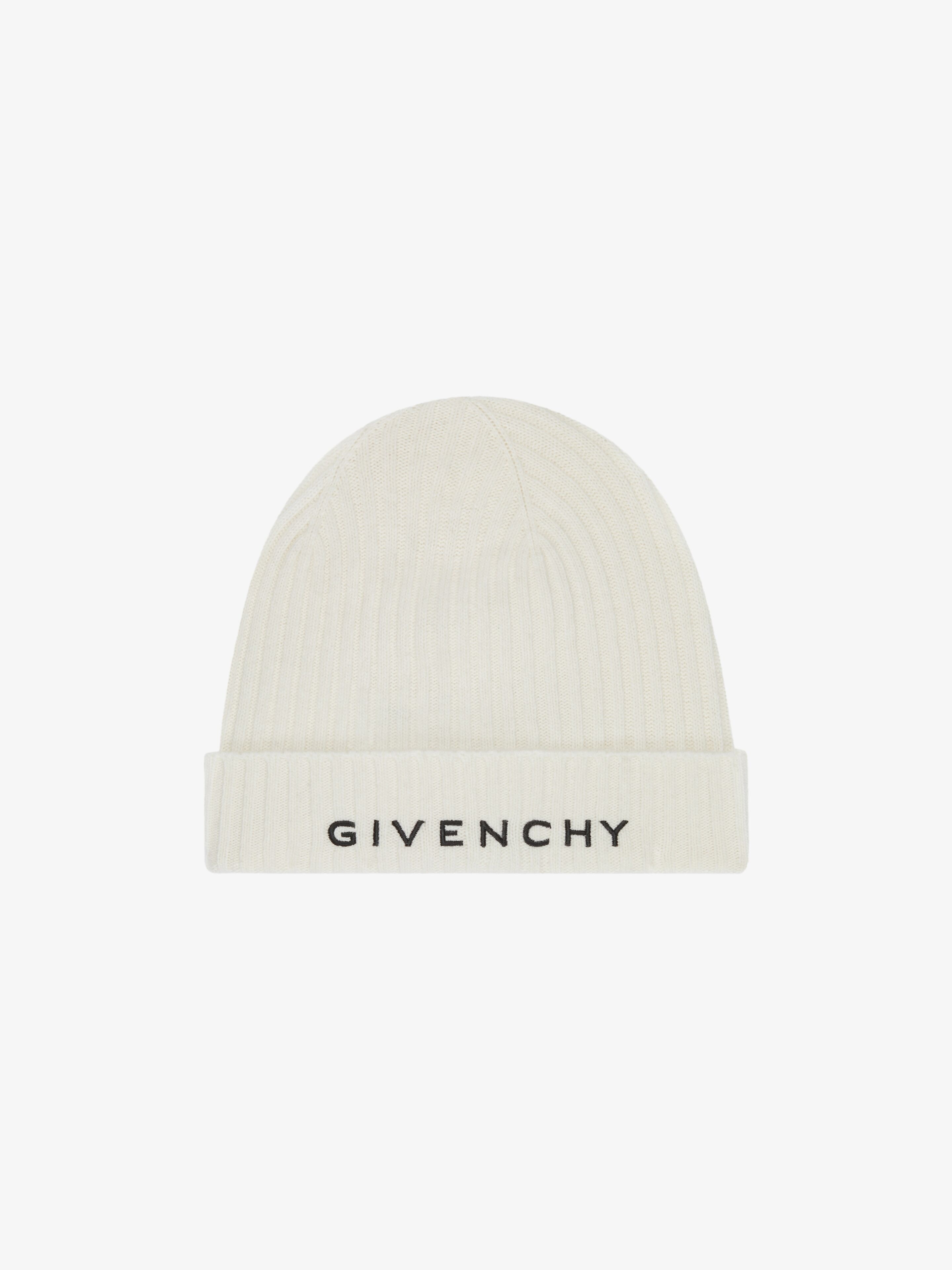 GIVENCHY 4G BEANIE IN WOOL AND CASHMERE - 1