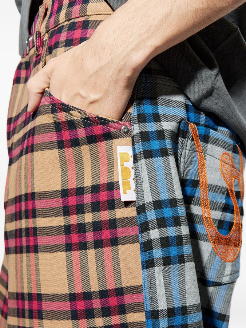 Plaid Panel Denim 5