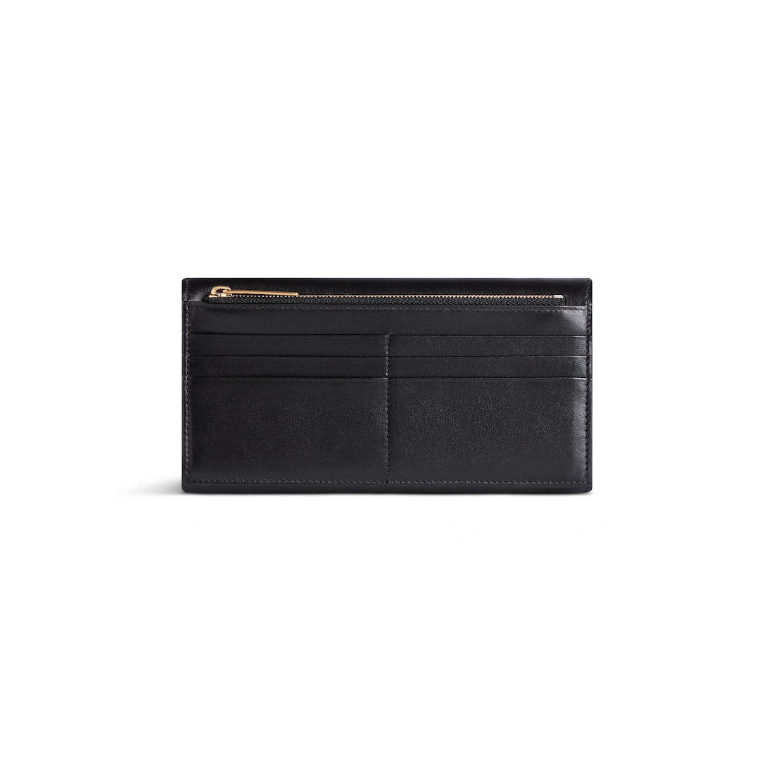 Women's Envelope Long Wallet With Card Holder in Black - 2