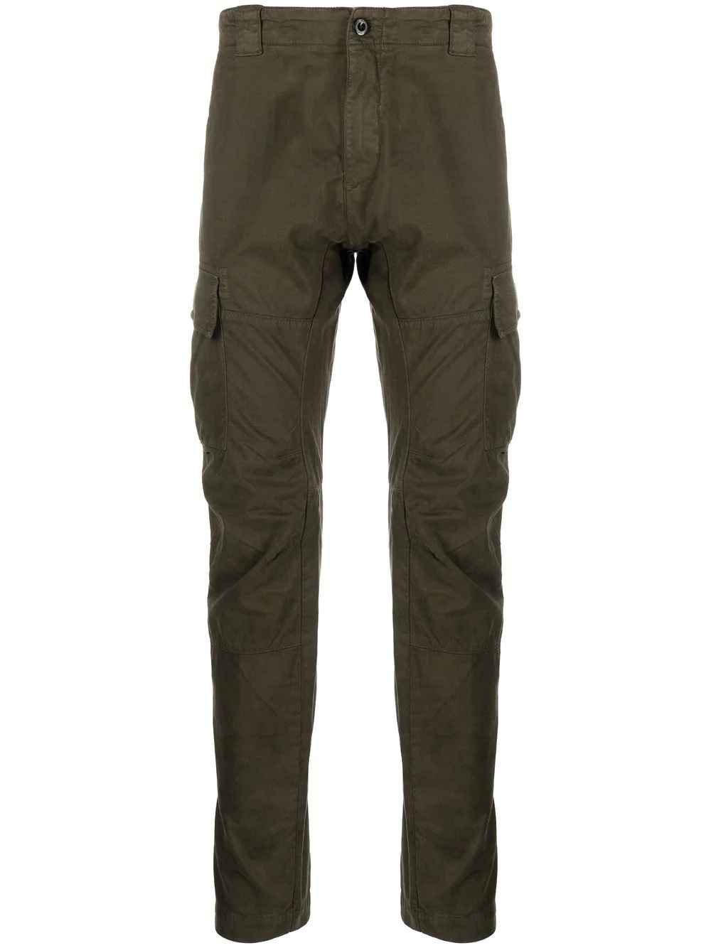 logo-patch tapered cargo trousers - 1