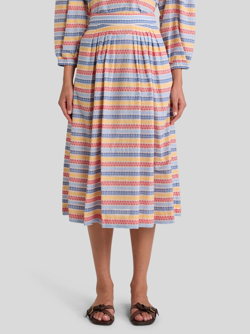 COTTON-BLEND JACQUARD MIDI SKIRT 2