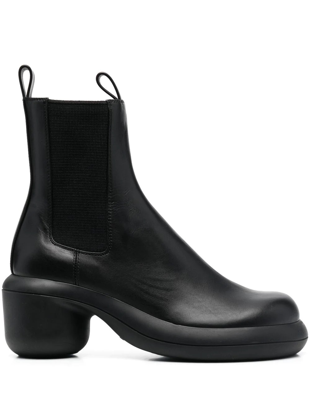 elasticated-panel leather boots - 1