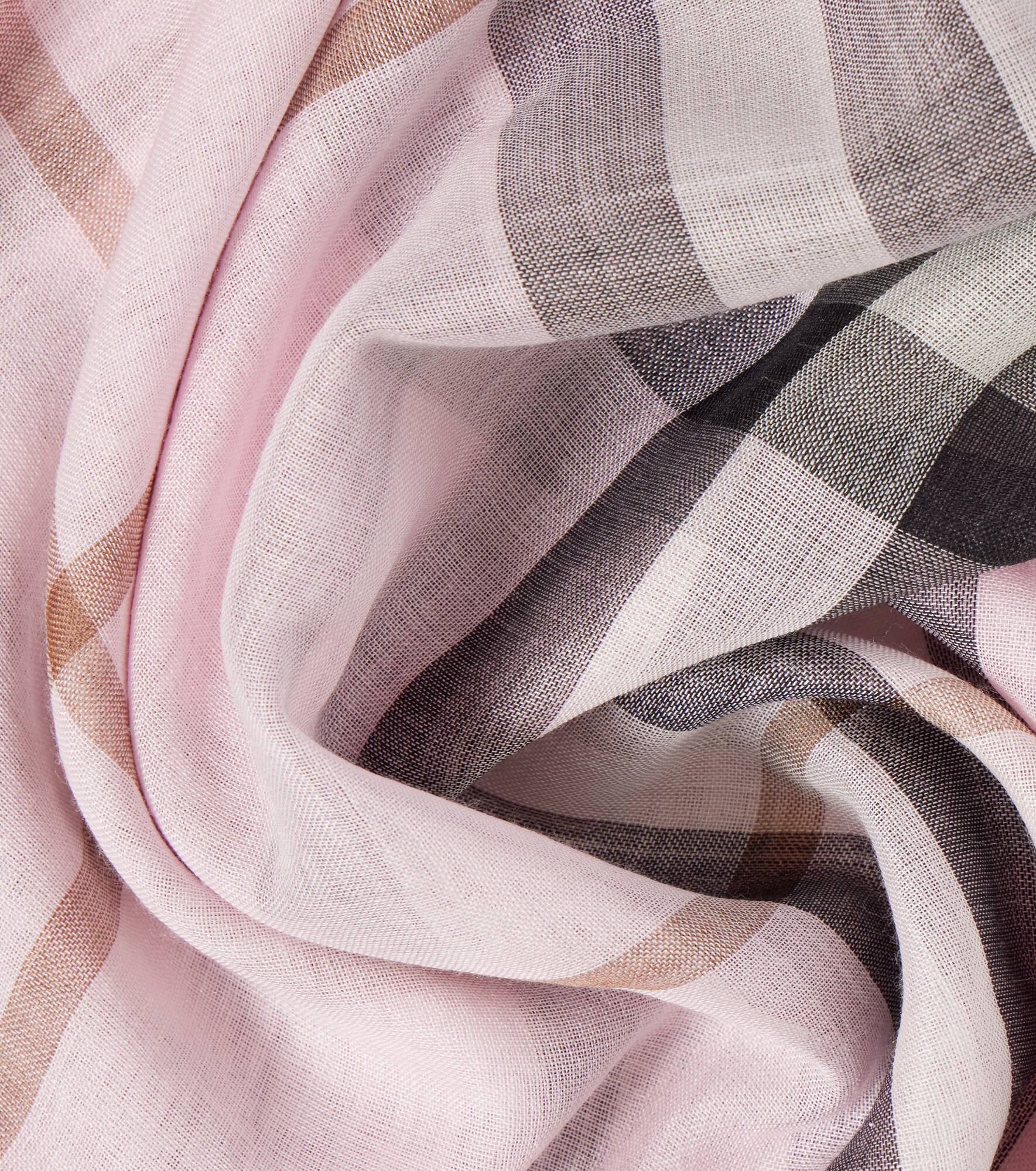 Burberry Check wool and silk scarf - 4