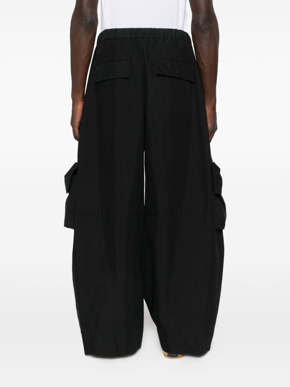 drawstring-fastening multi-pockets trousers - 4