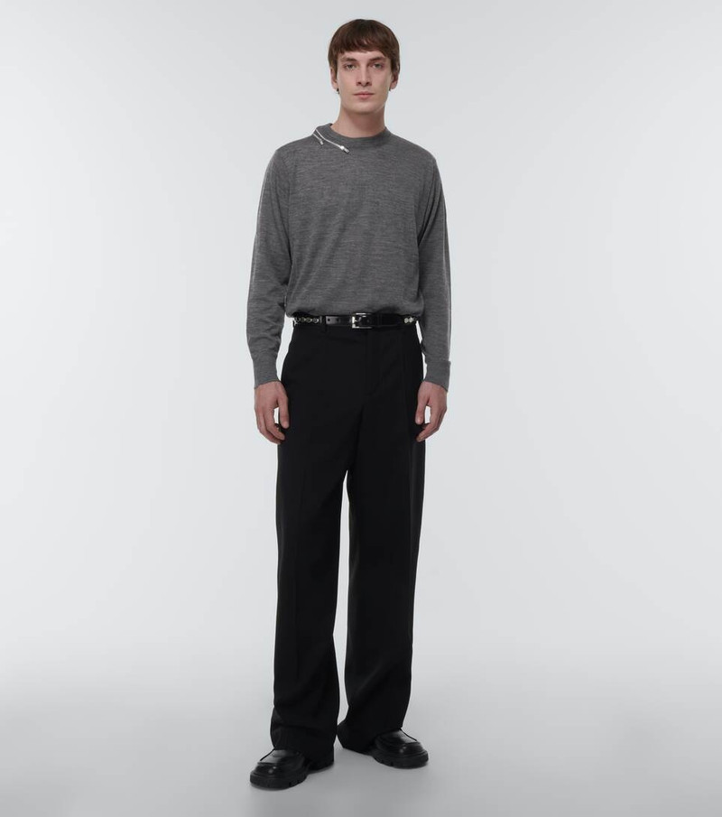 UNDERCOVER Embellished wool sweater outlook