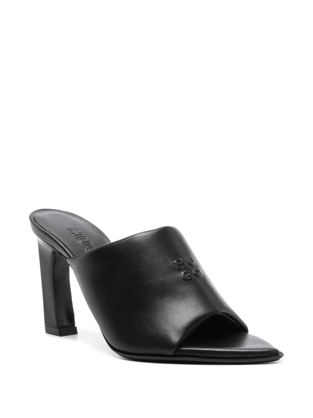 90mm padded leather mules - 2