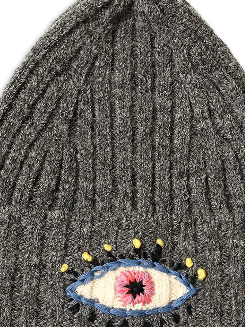 Kapital 5G embroidered-detail wool knit beanie outlook