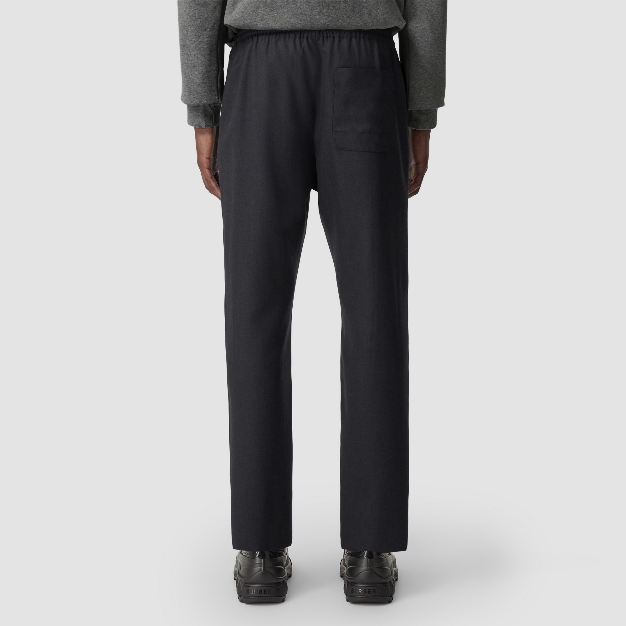 Monogram Motif Wool Trousers - 4