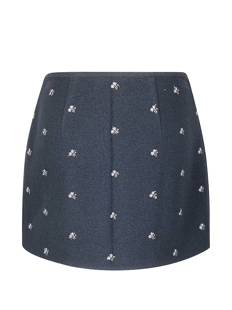 RIER floral-detail mini skirt outlook