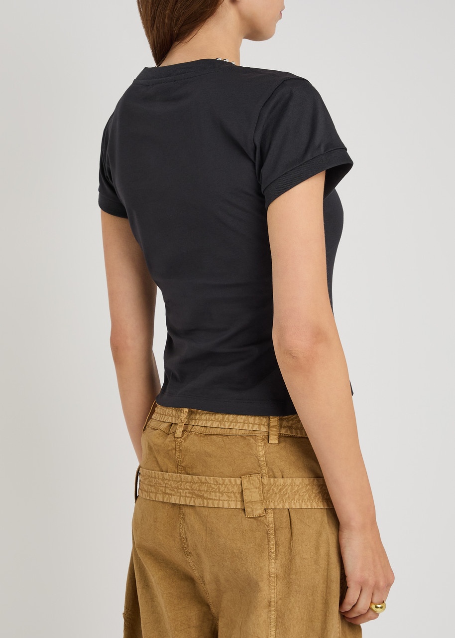 Ganni Printed Cotton T-shirt - 3