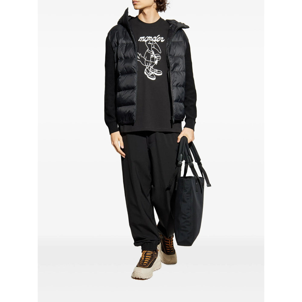 Moncler Black T-Shirts & Vests - T-Shirts Men - 3