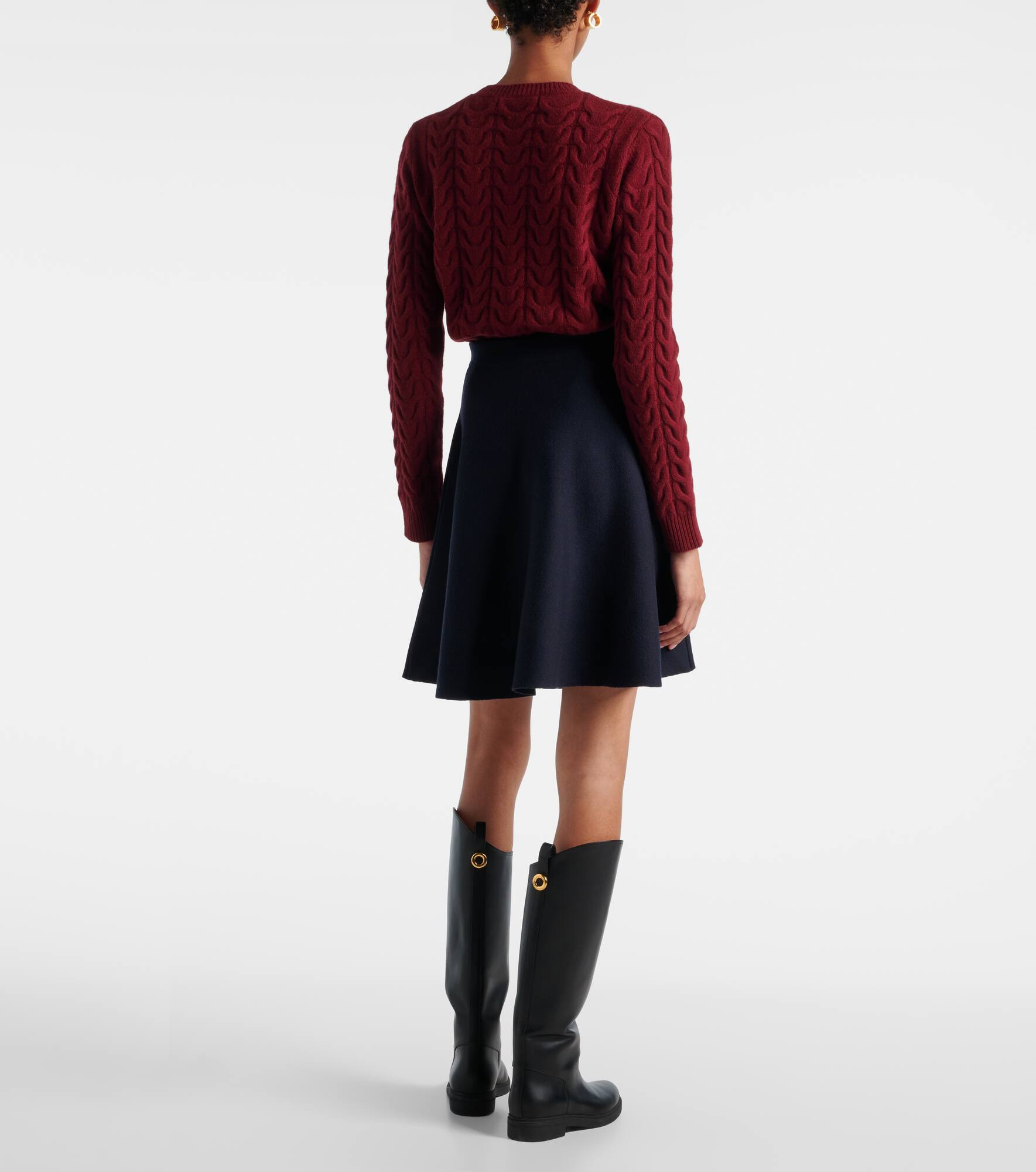 Ubalda virgin wool miniskirt - 3