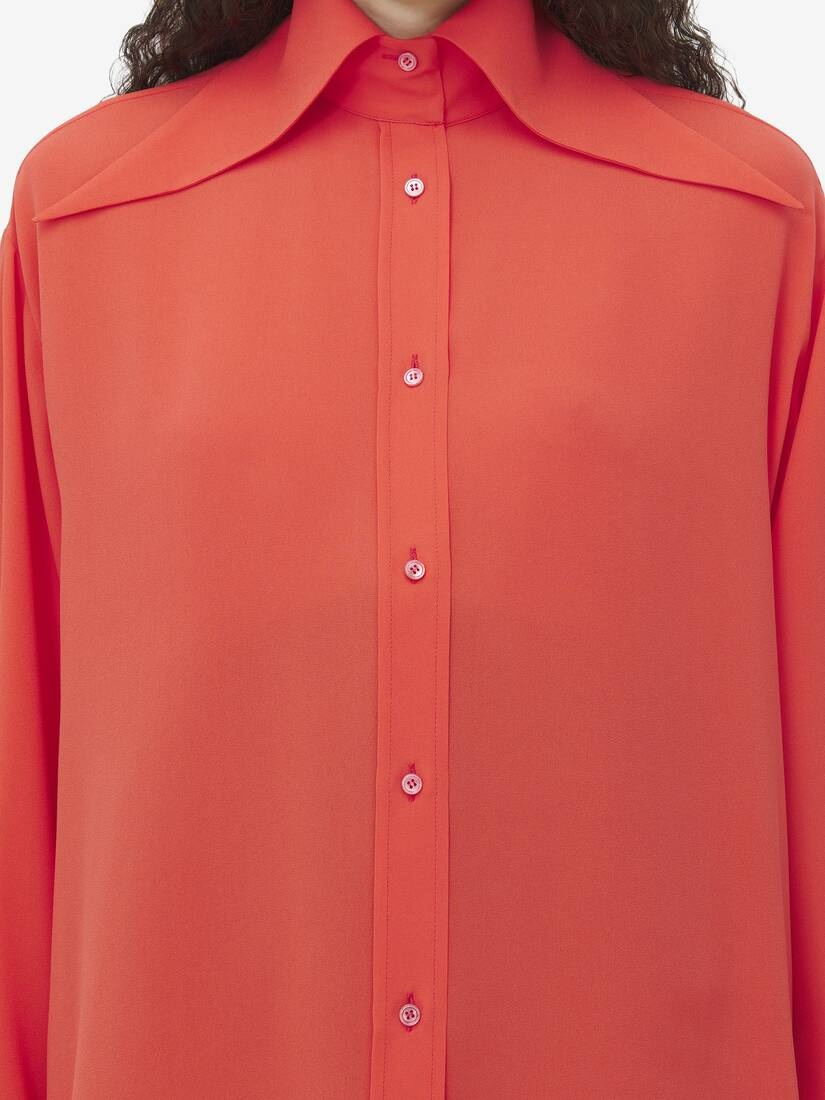 Exaggerated Collar Shirt - 5