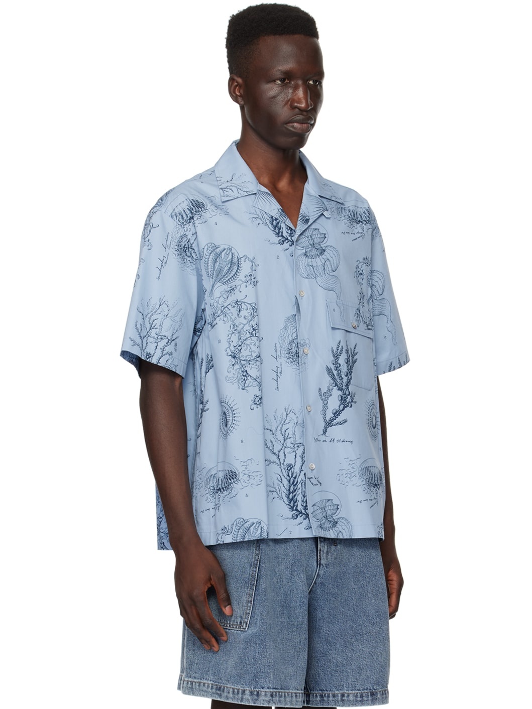 Blue Graphic Shirt - 2