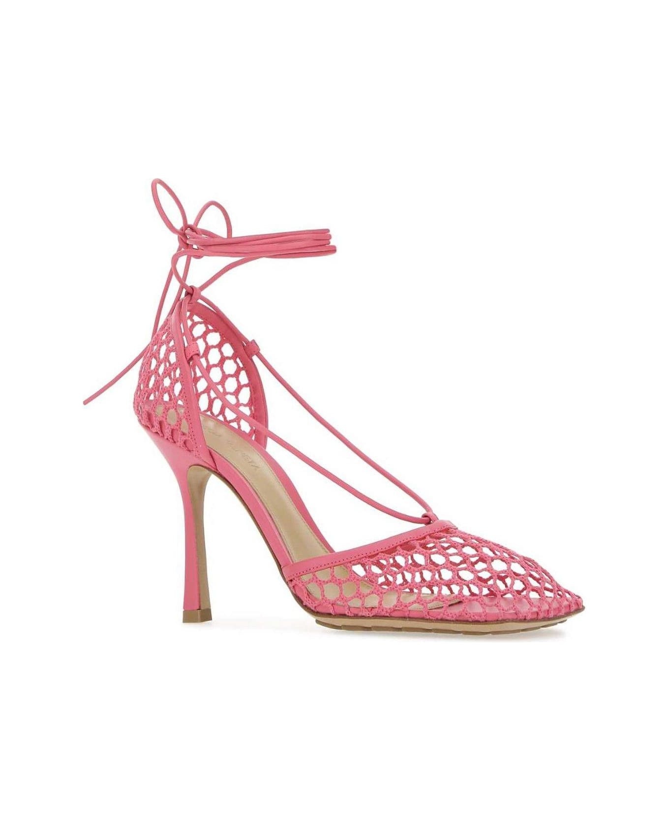 Stretch Lace-up Sandals - 2