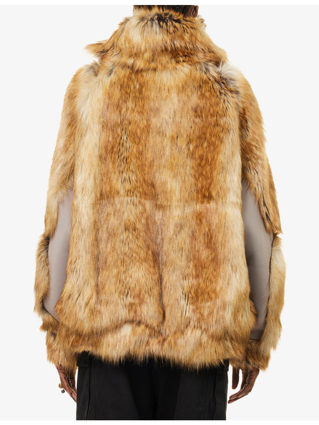 Oversized Furry Faux-Fur Jacket - 4