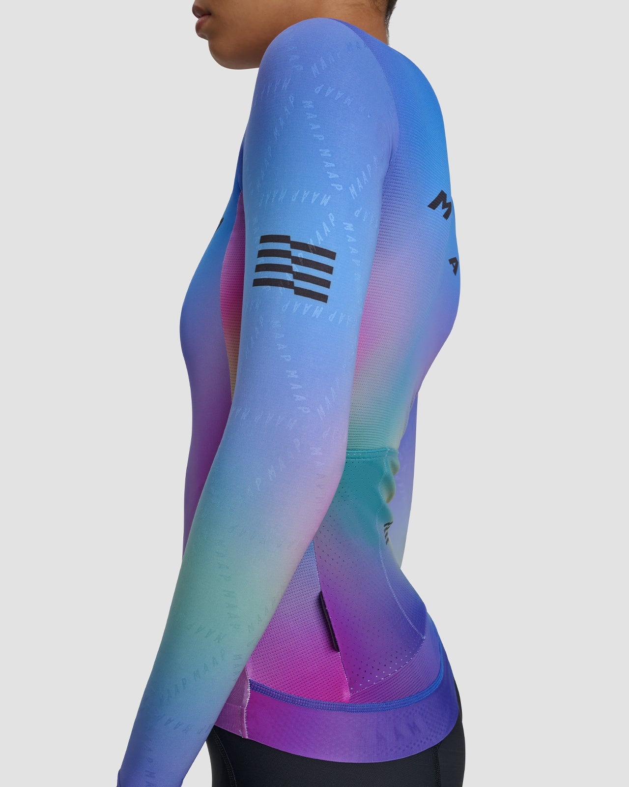 Women's Blurred Out Pro Hex LS Jersey 2.0 - 5