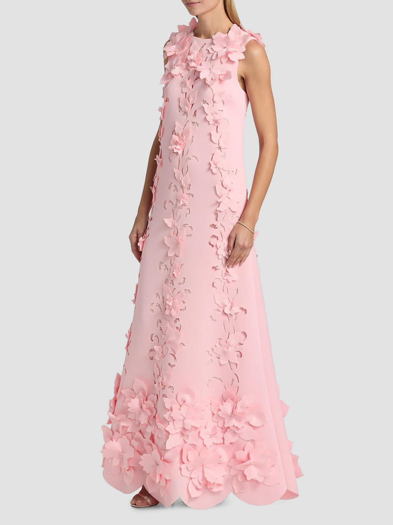 Women's Floral-Appliqué Embellished Gown - Blush 4