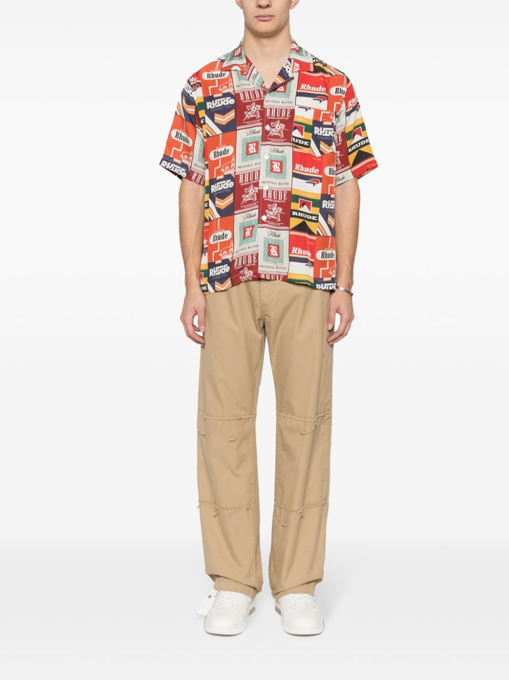 Rhude Men Silk Shirt - 2