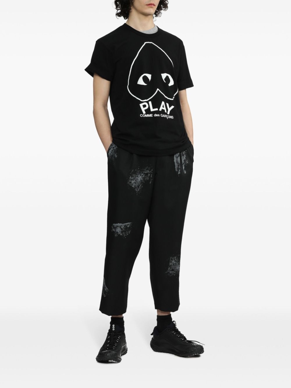 heart-print cotton T-shirt - 3
