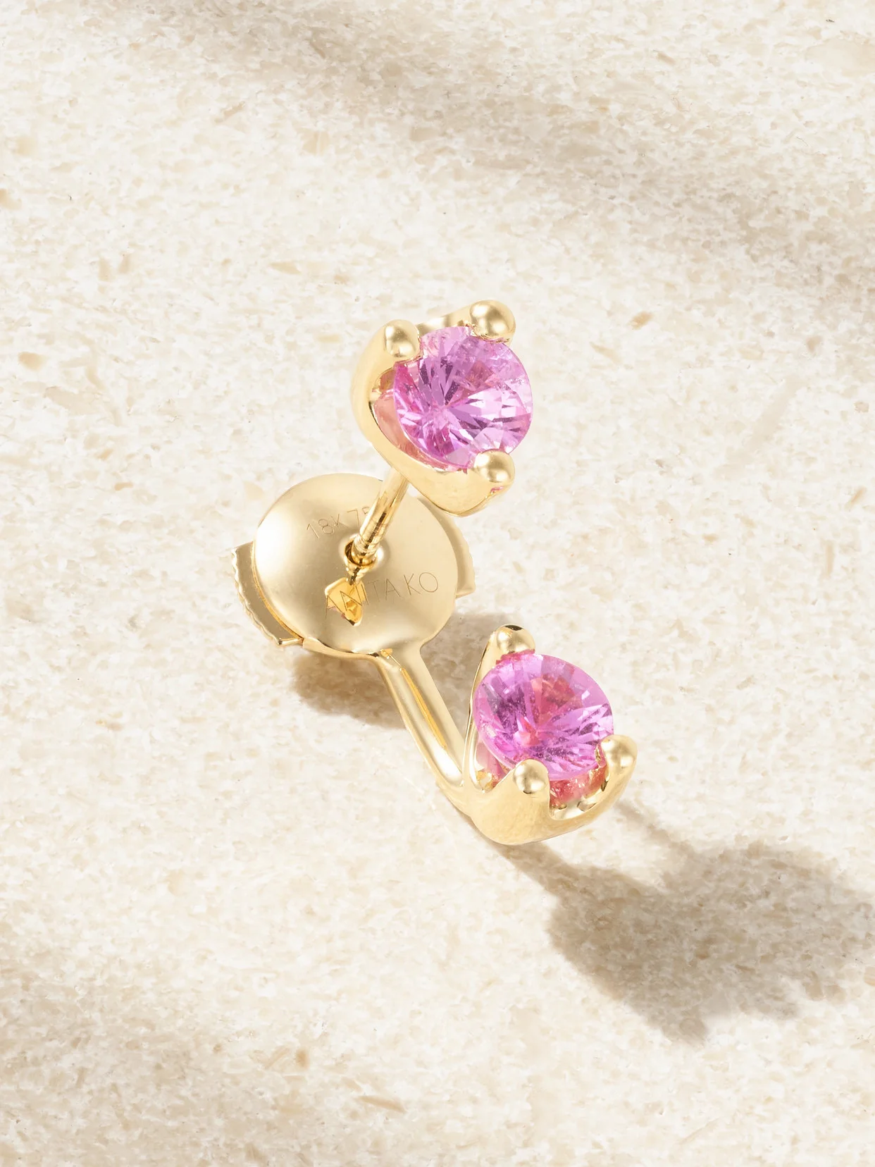 Orbit 18-karat Gold Sapphire Single Earring - 1