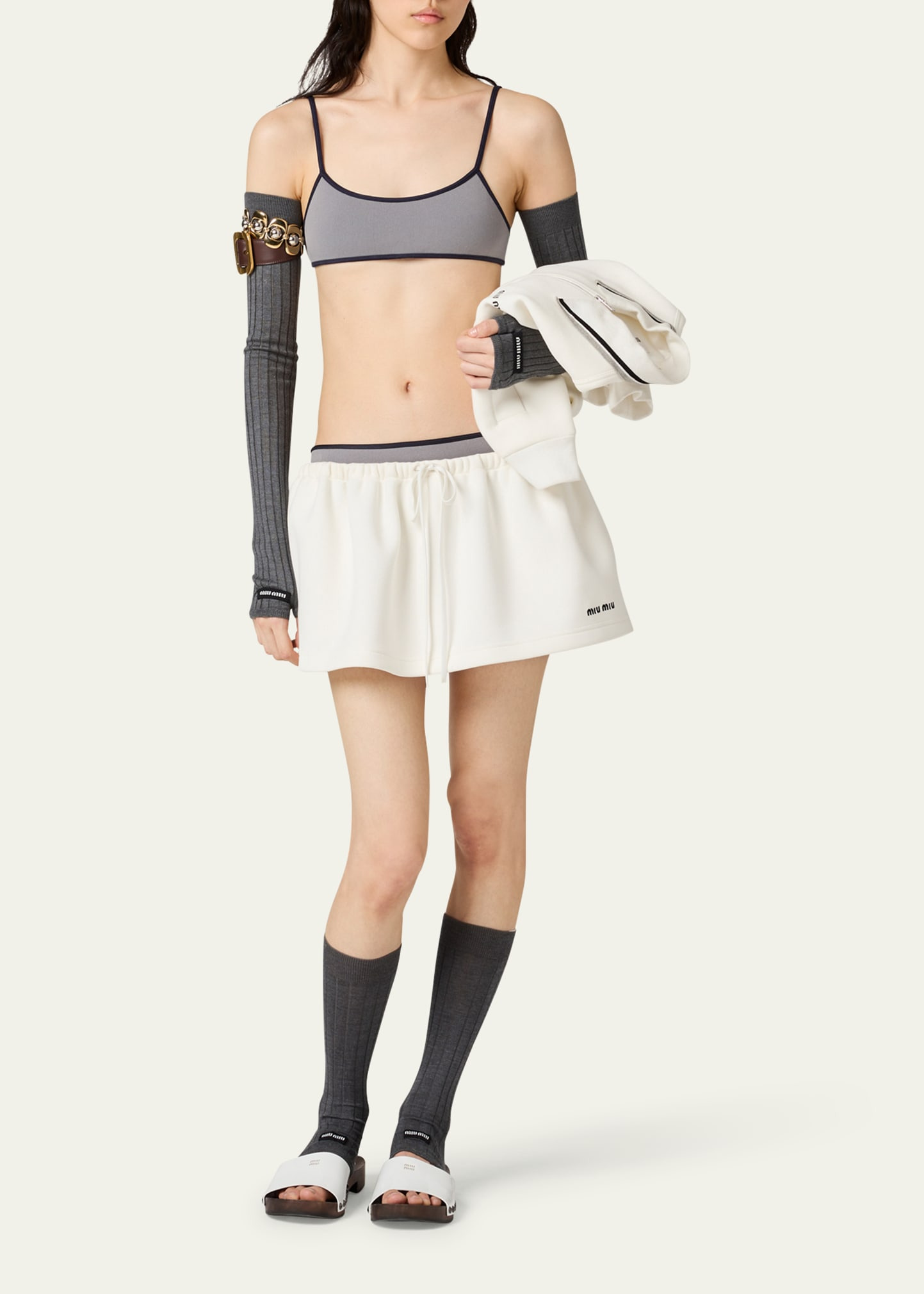 Piquet Mini Skirt - 2