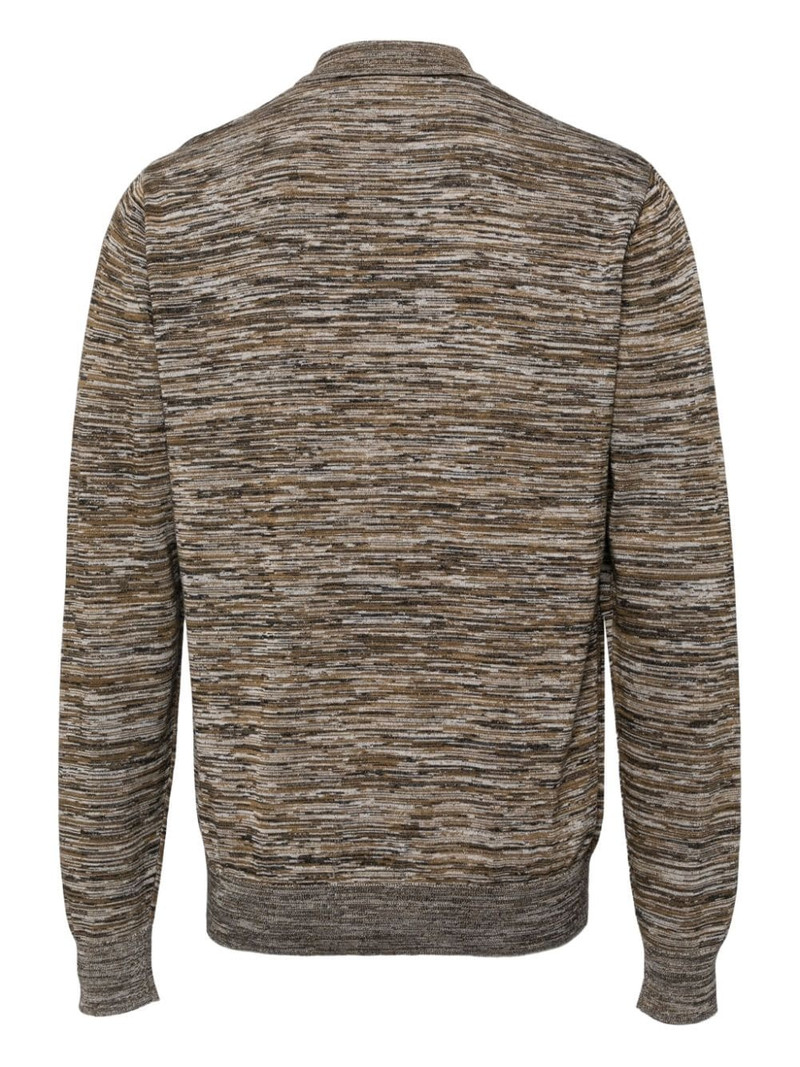 Fred Perry space dye knitted shirt outlook