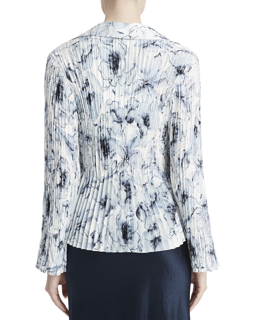 Vince Washed Lily Pleated Blouse - 2