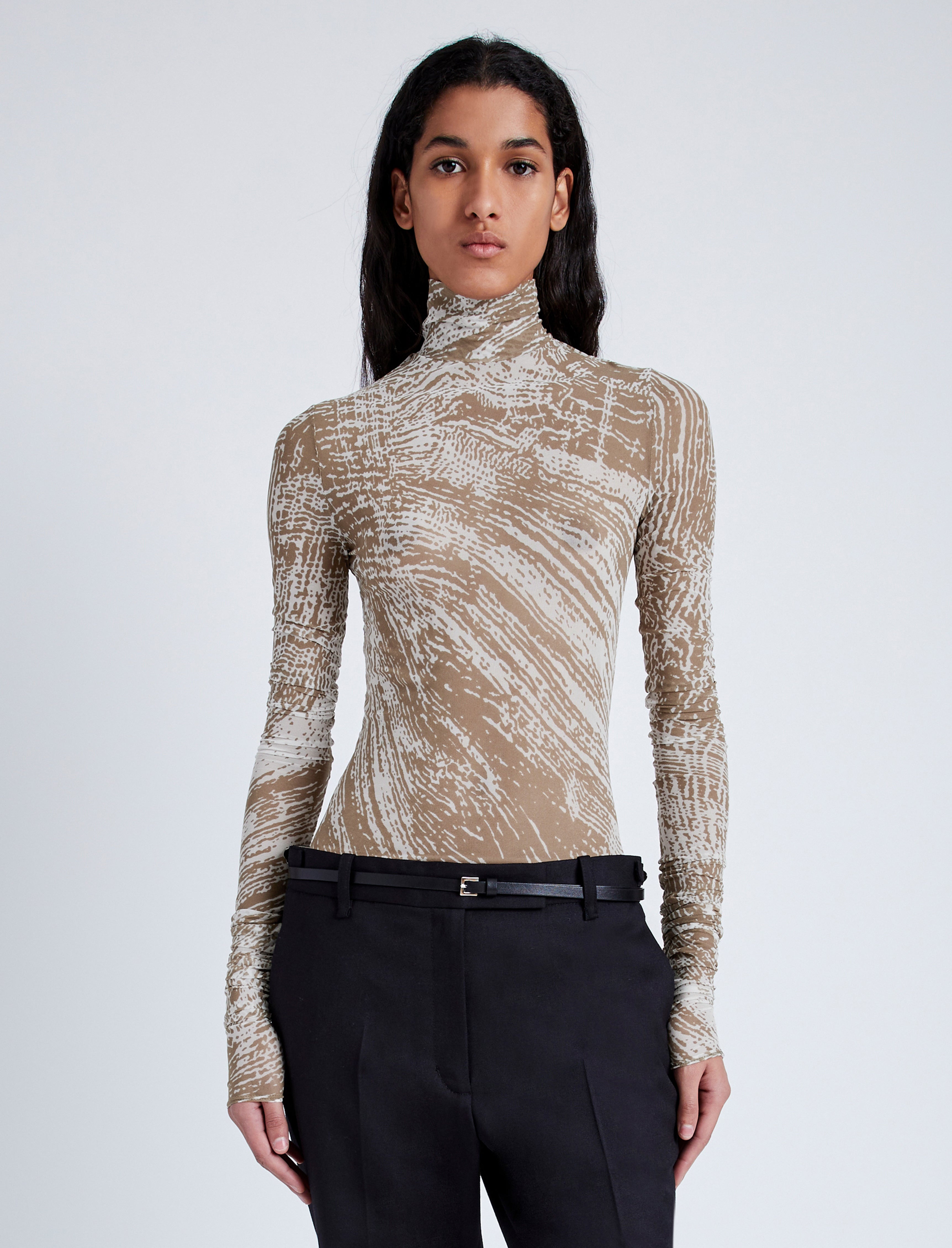 Rio Top in Printed Tulle Jersey - 2
