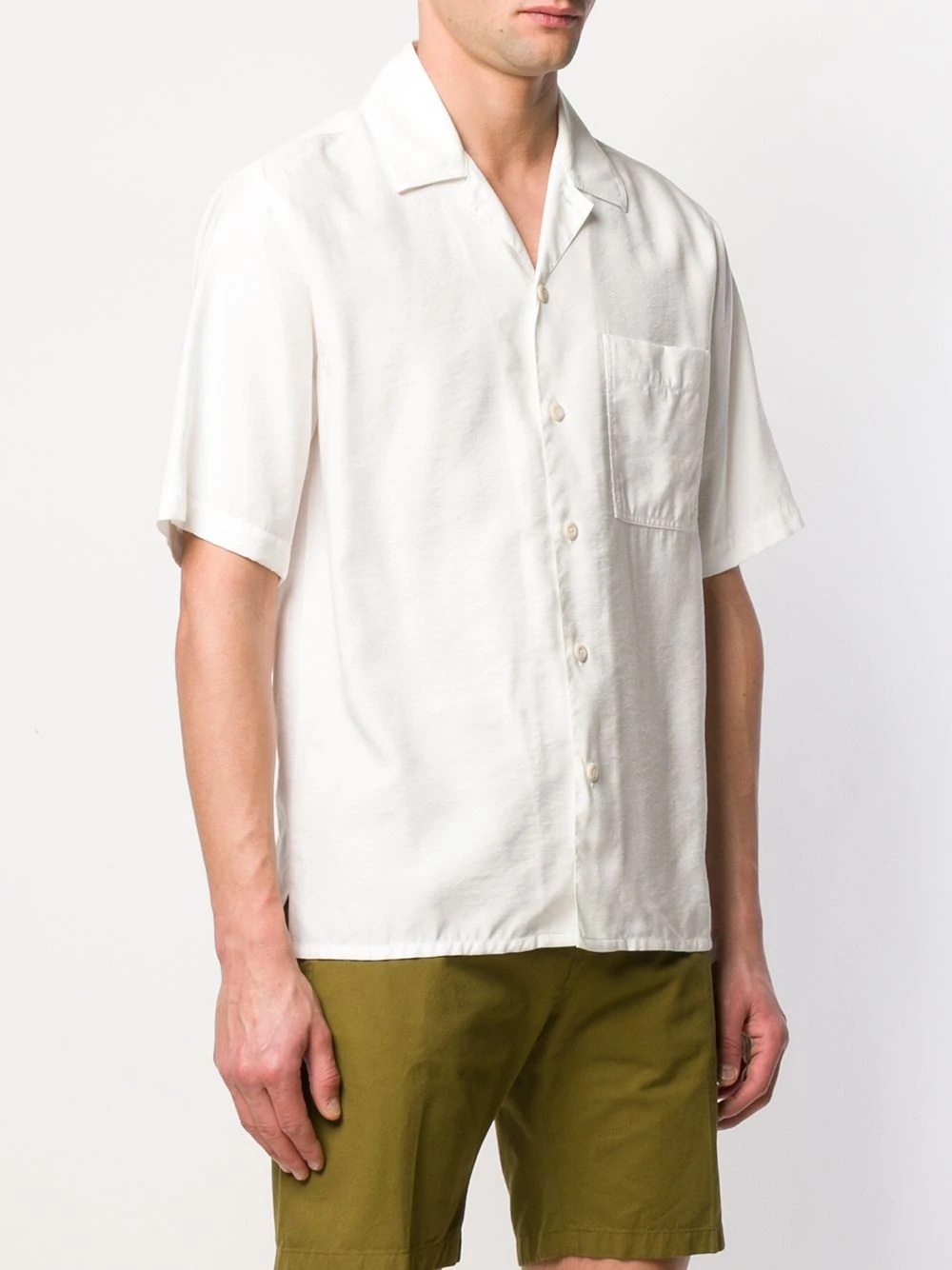 camp-collar short-sleeve shirt - 3