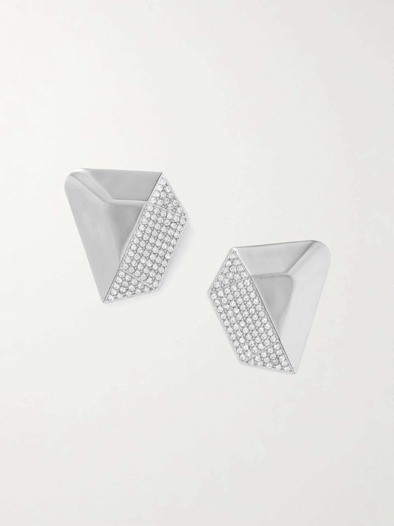 Gisele silver-tone crystal earrings - 1