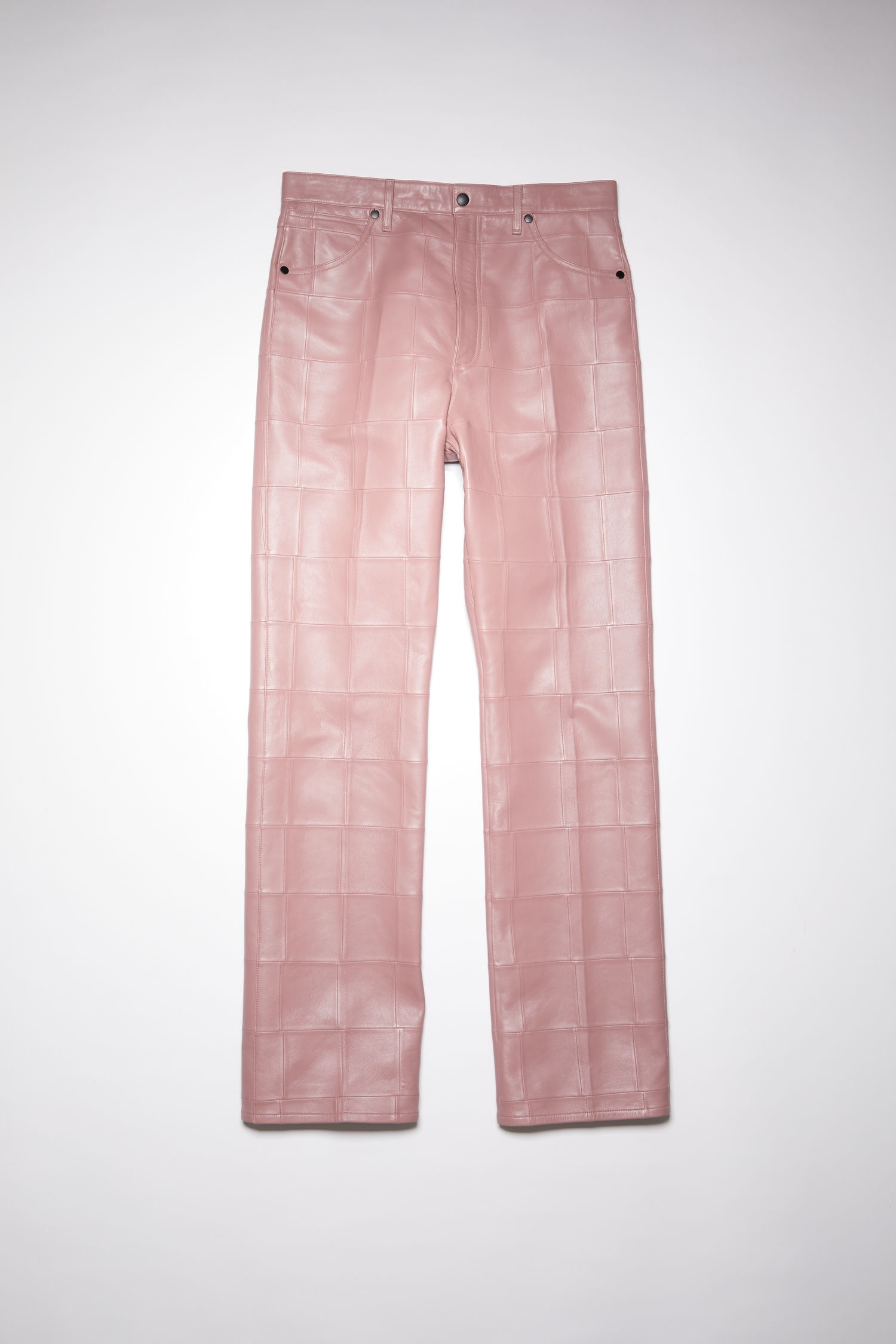 Patchwork trousers - Mauve purple - 1