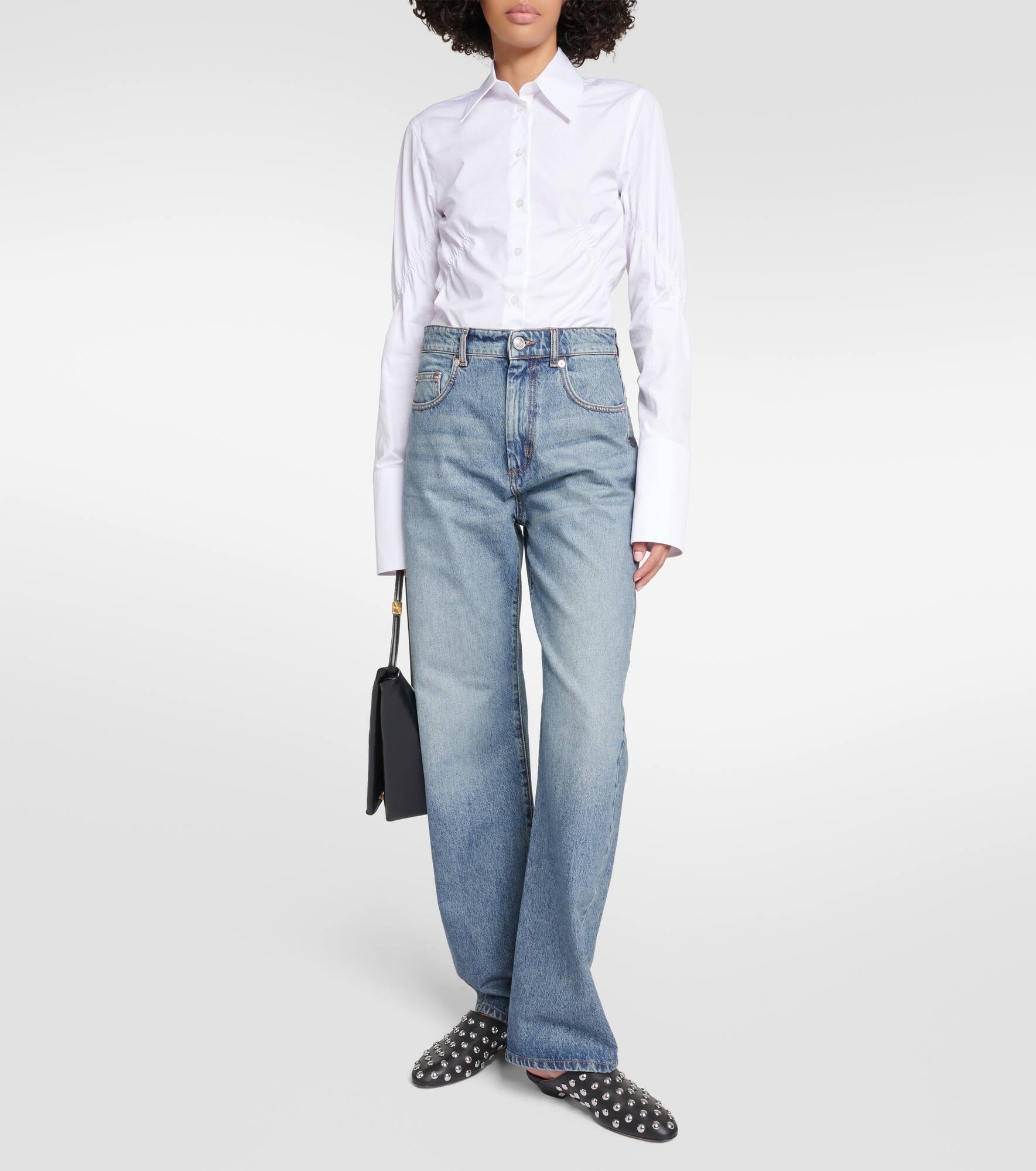 Fido high-rise wide-leg jeans - 6