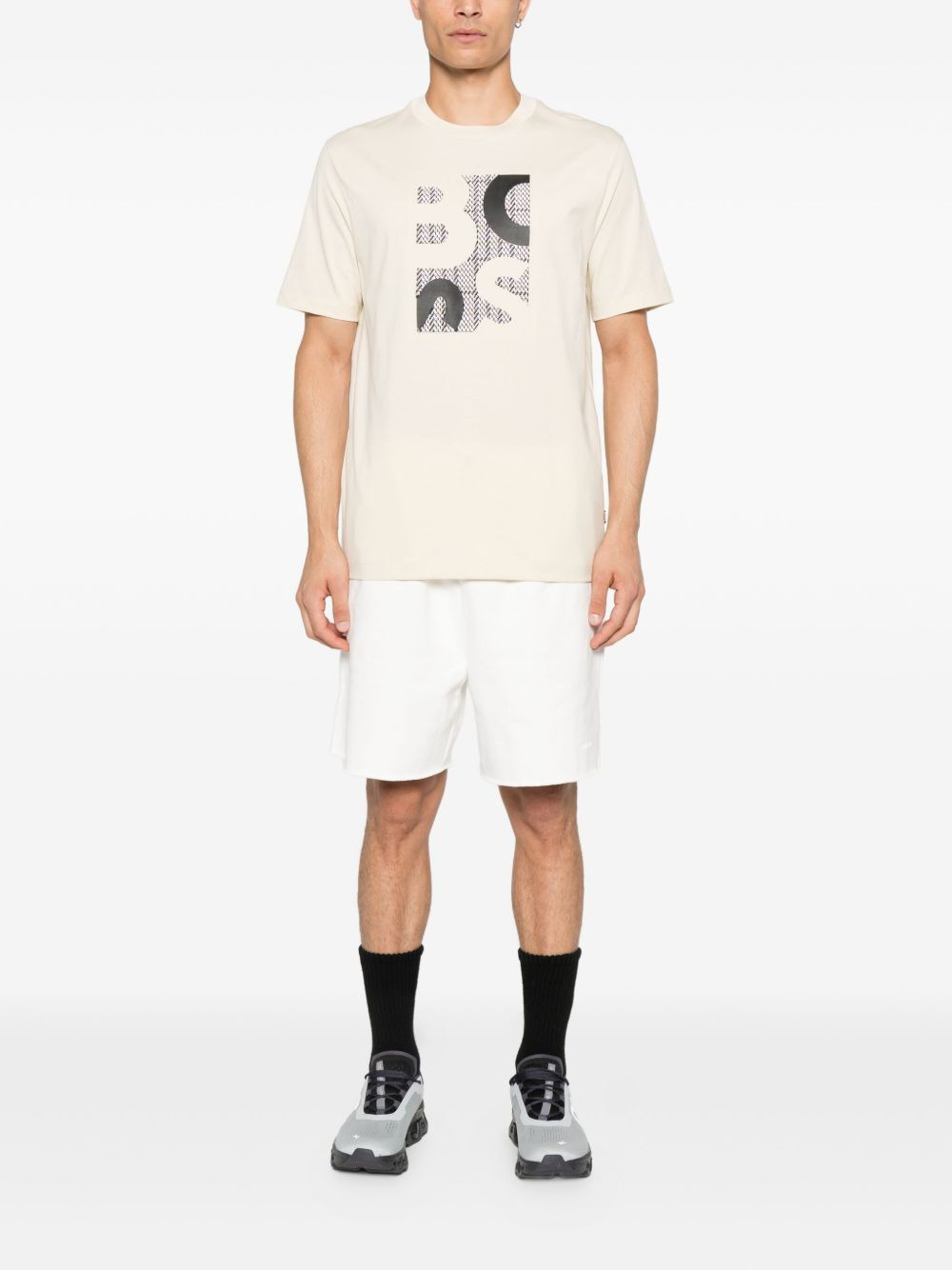 logo-pattern T-shirt - 2