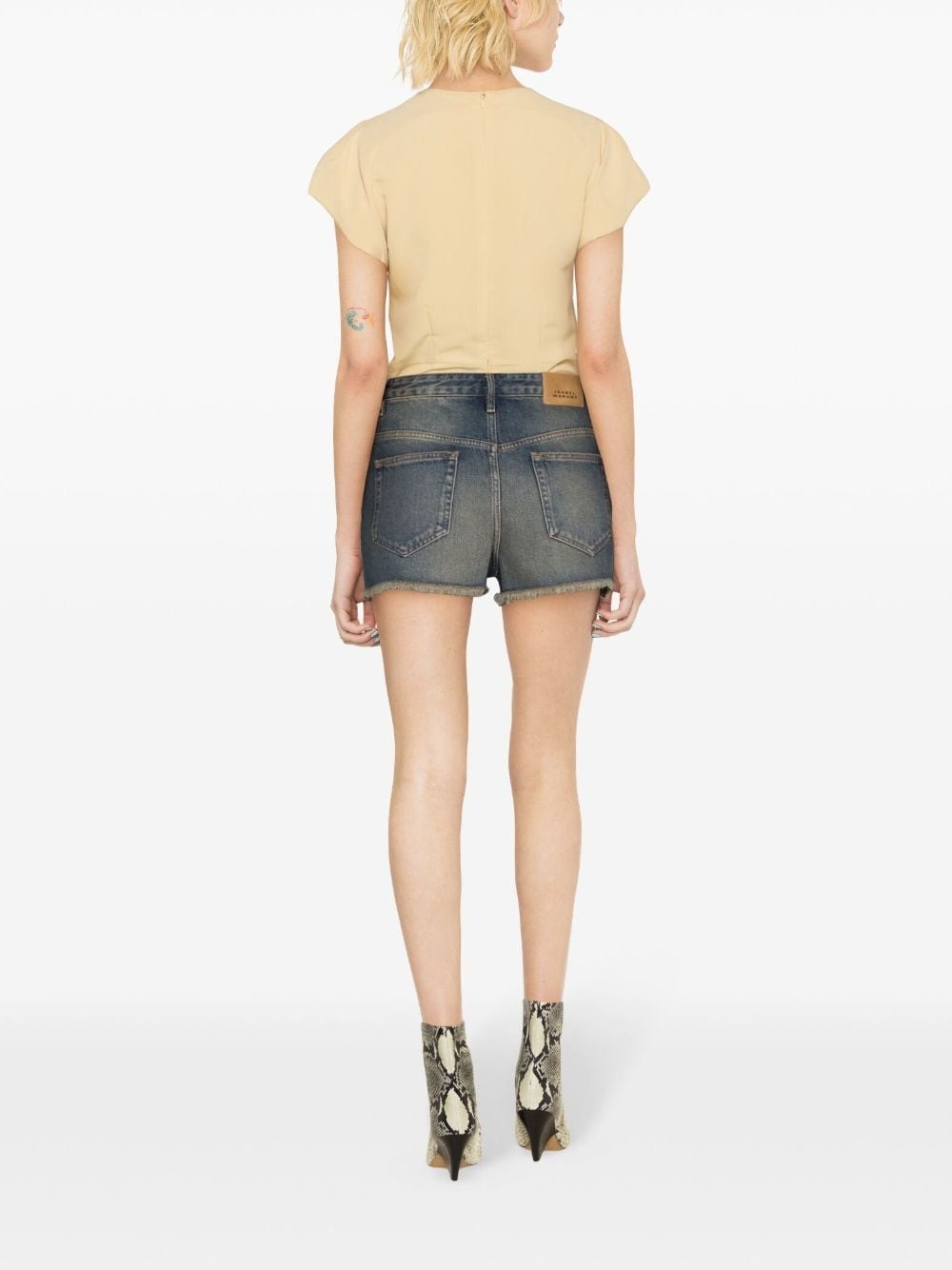 Lesia denim mini shorts - 4