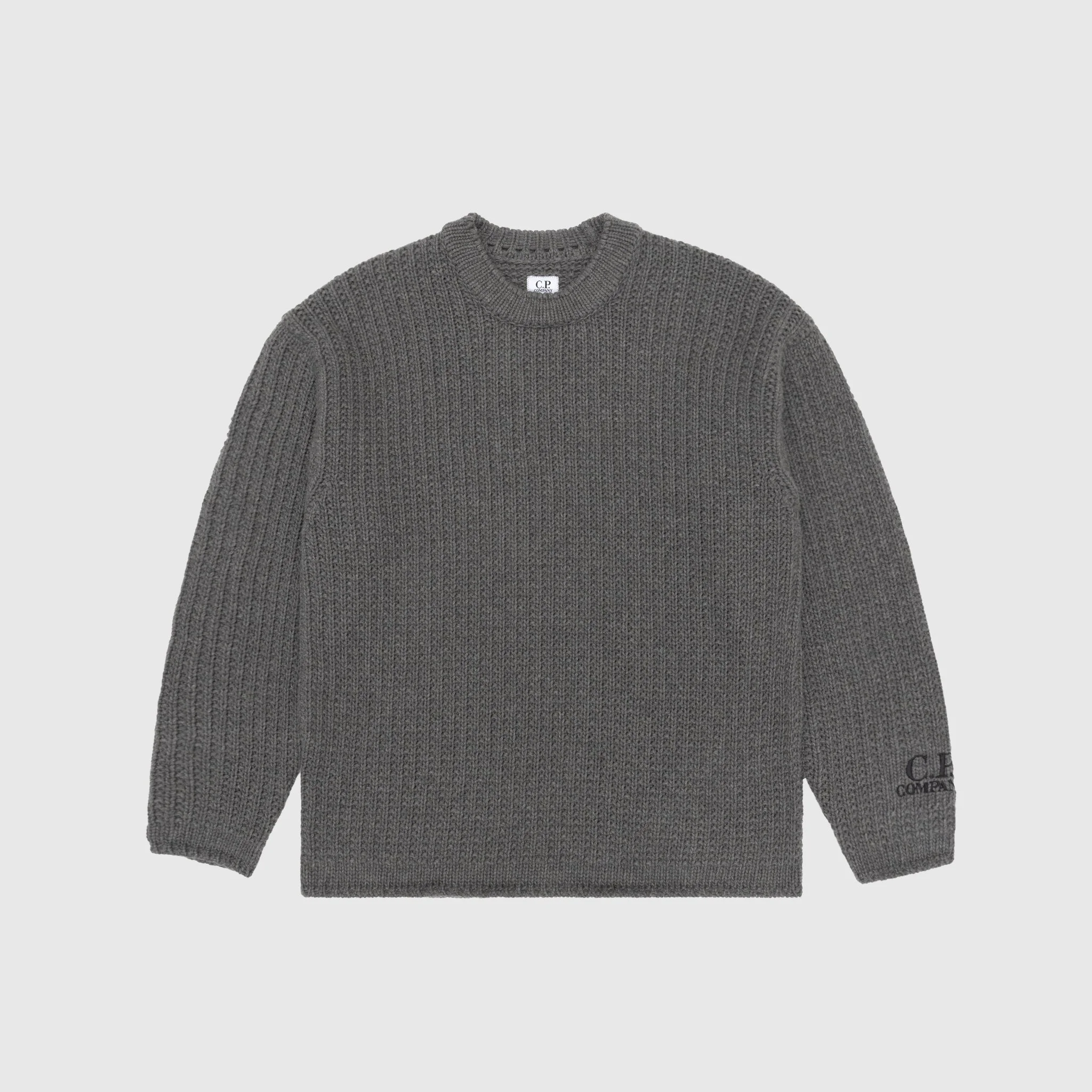 LAMBSWOOL GRS CREWNECK KNIT SWEATER - 1