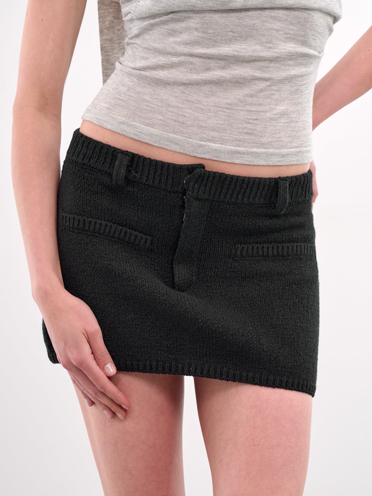 Knit Mini Skirt - 4