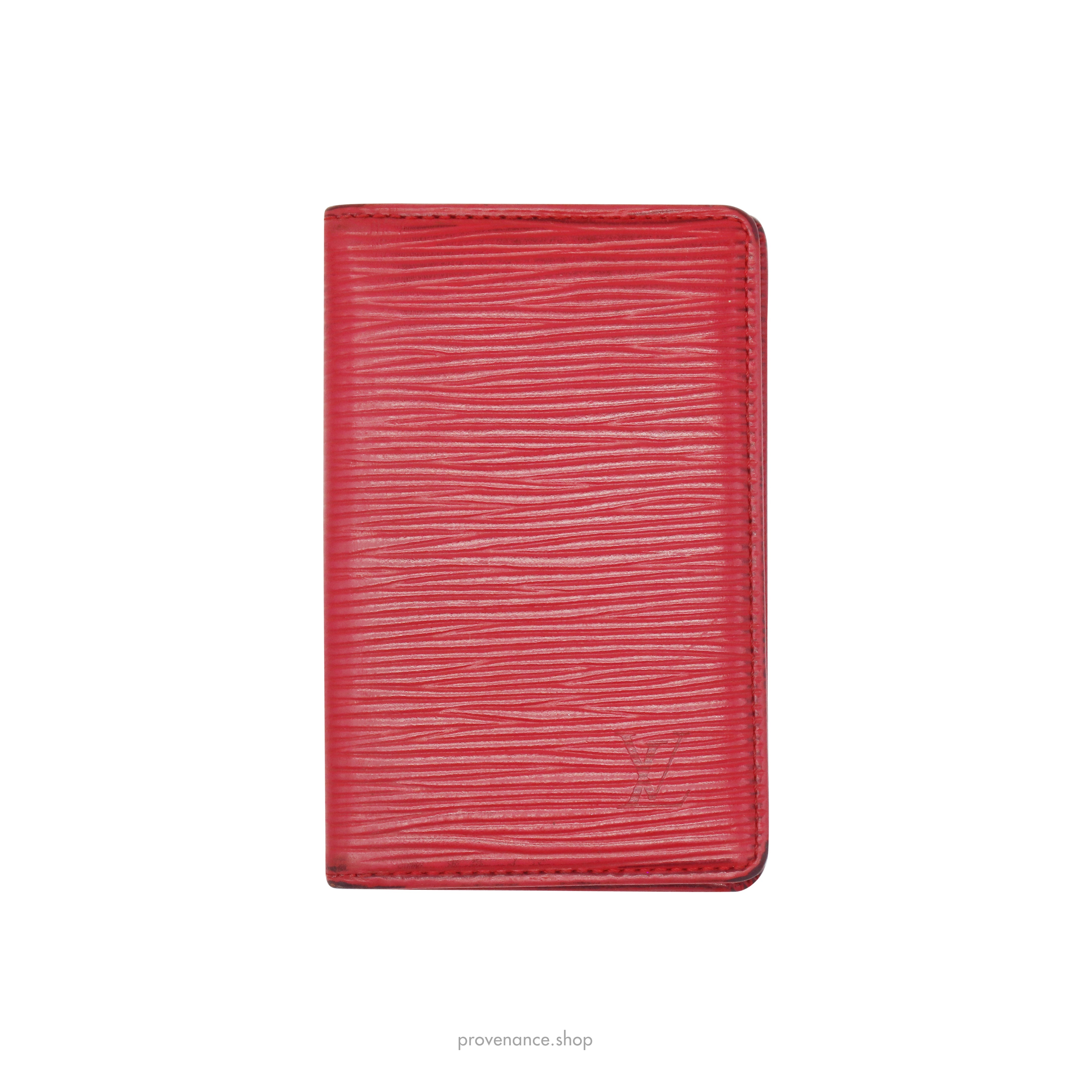 Louis Vuitton Pocket Organizer Wallet - Red Epi Leather - 2