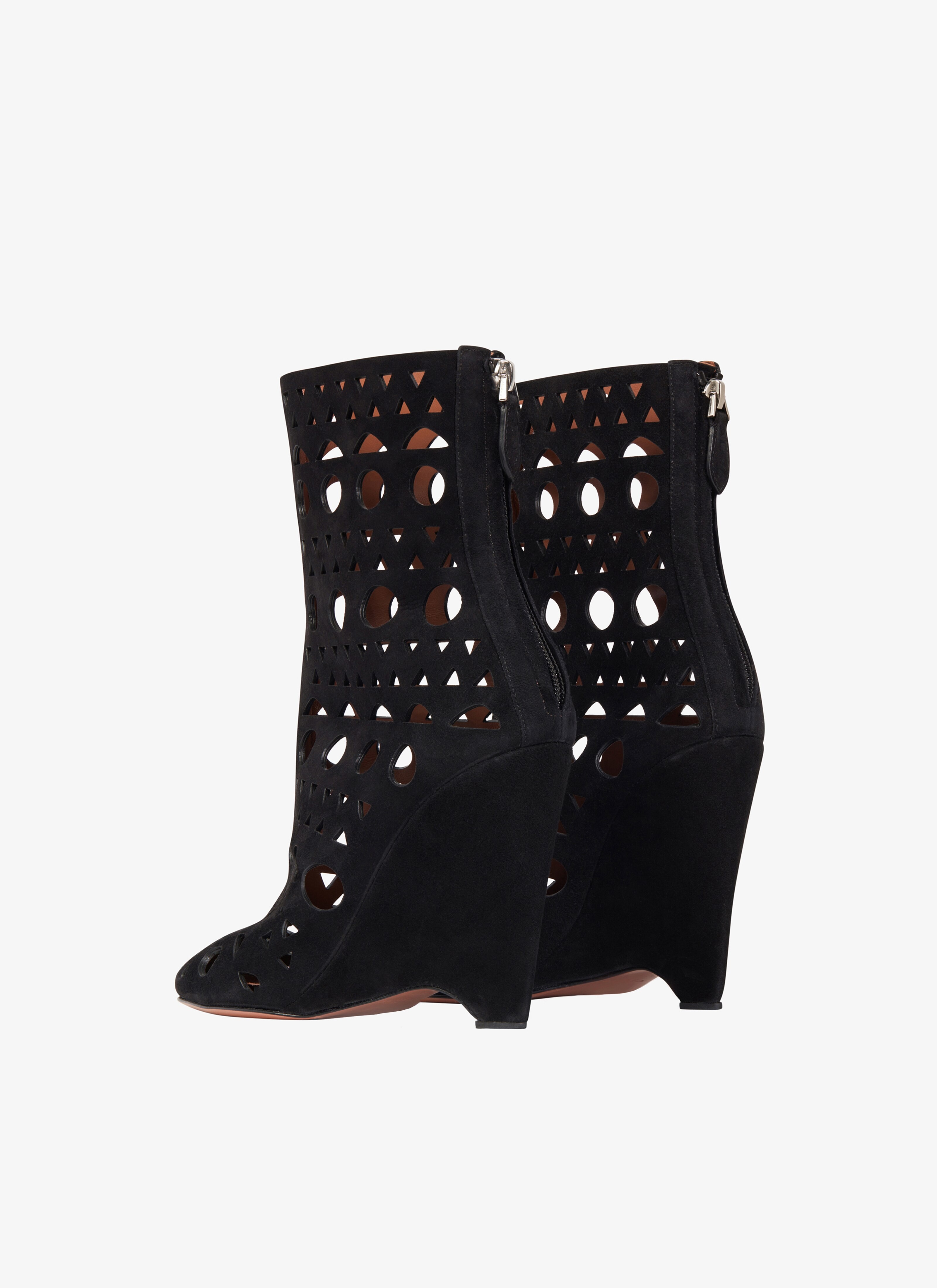 VIENNE WEDGE BOOTIES IN LAMBSKIN - 2