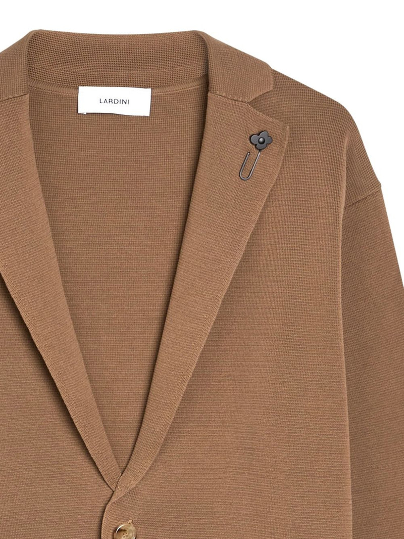 LARDINI button-up cotton cardigan outlook